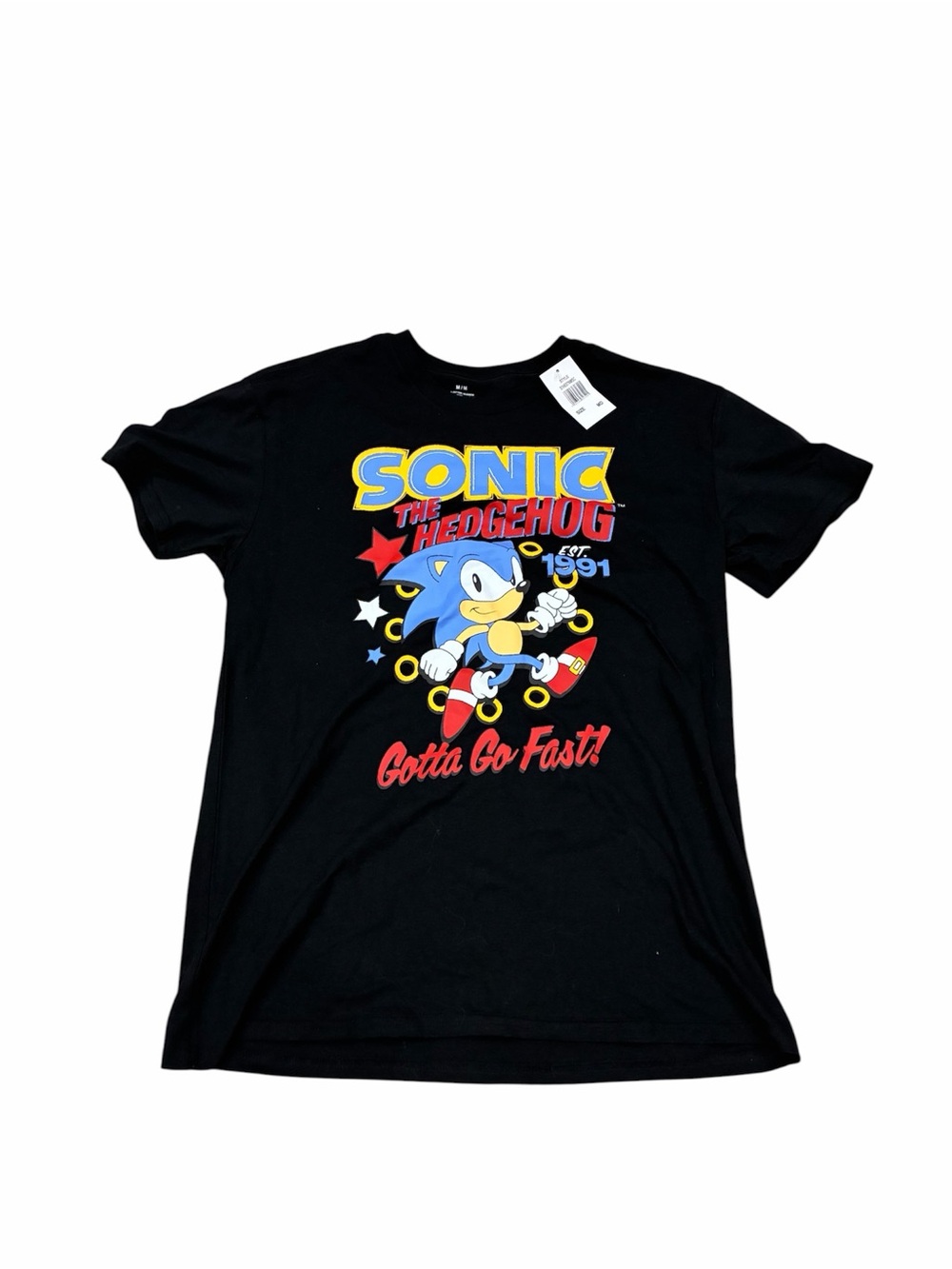New Sonic the Hedgehog Shirt Medium 1991 Gotta Go Fast